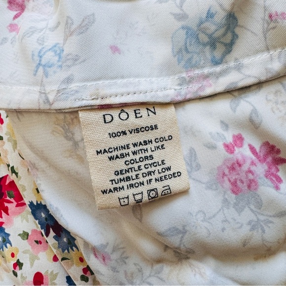 Doen Floral Sleeveless Dress in blanc NEW - Picture 10 of 10